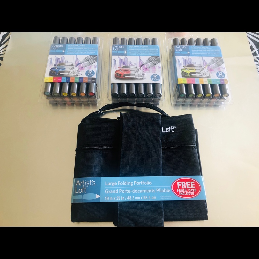 3x(12) packs artist’s loft art markers